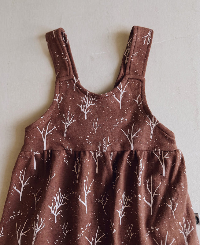 Conjunto Bebê Menina Pinafore + Tapa-Fraldas 2 Peças | Twig