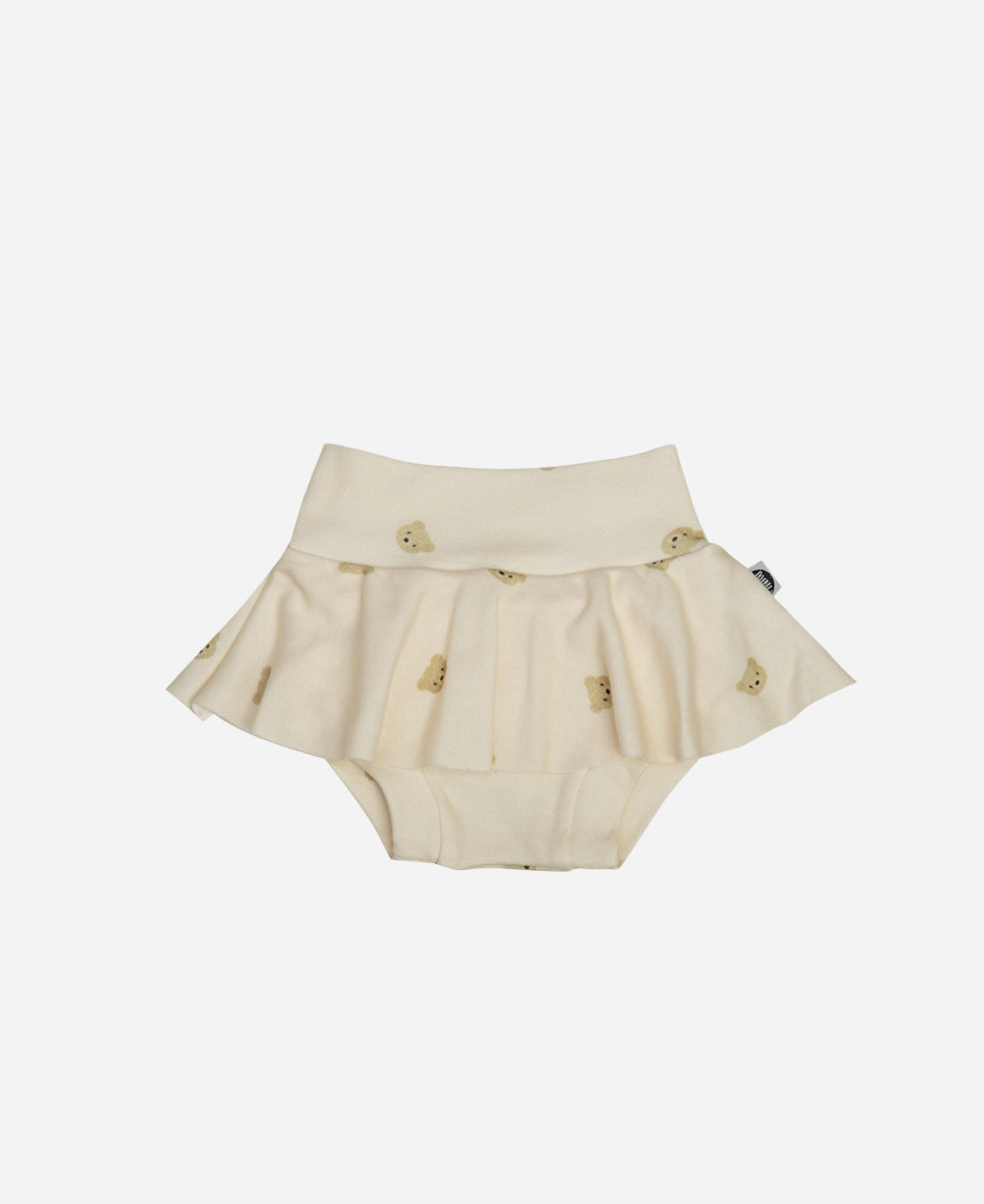 Saia Boomies de Bebê — estampa Baby Bear (ursinhos fofos sobre cinnamon) — Coleção Wild — 100% algodão fio egípcio — MiniMalista Baby
