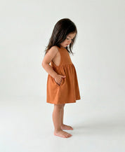 Vestido Regata Malha Infantil | Liso Ginger