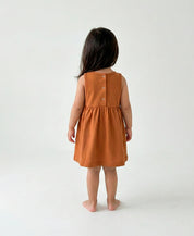 Vestido Regata Malha Infantil | Liso Ginger