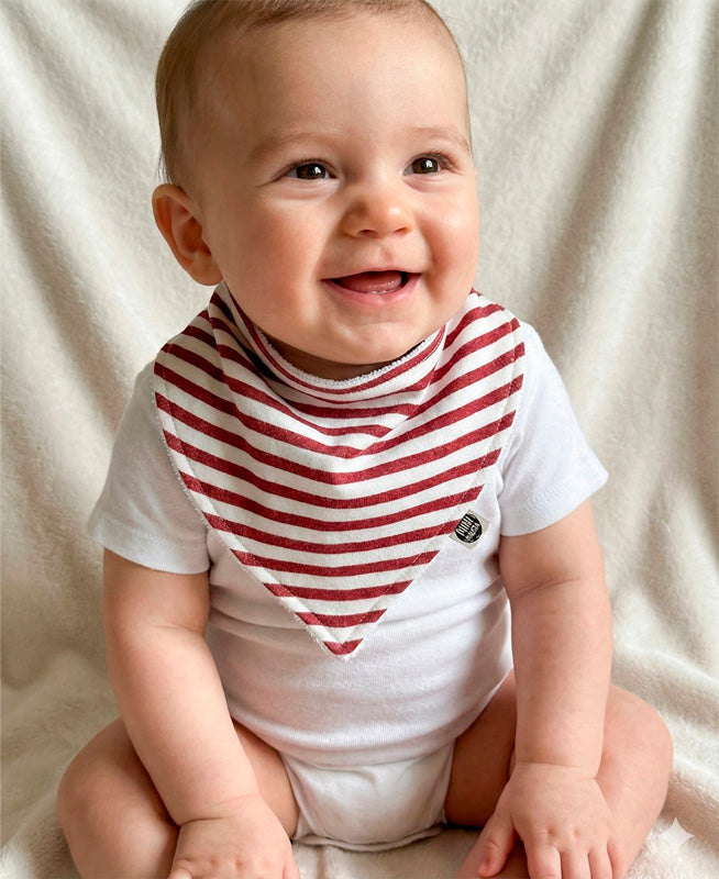 Babador Bandana Unissex | Listrinhas Vermelho