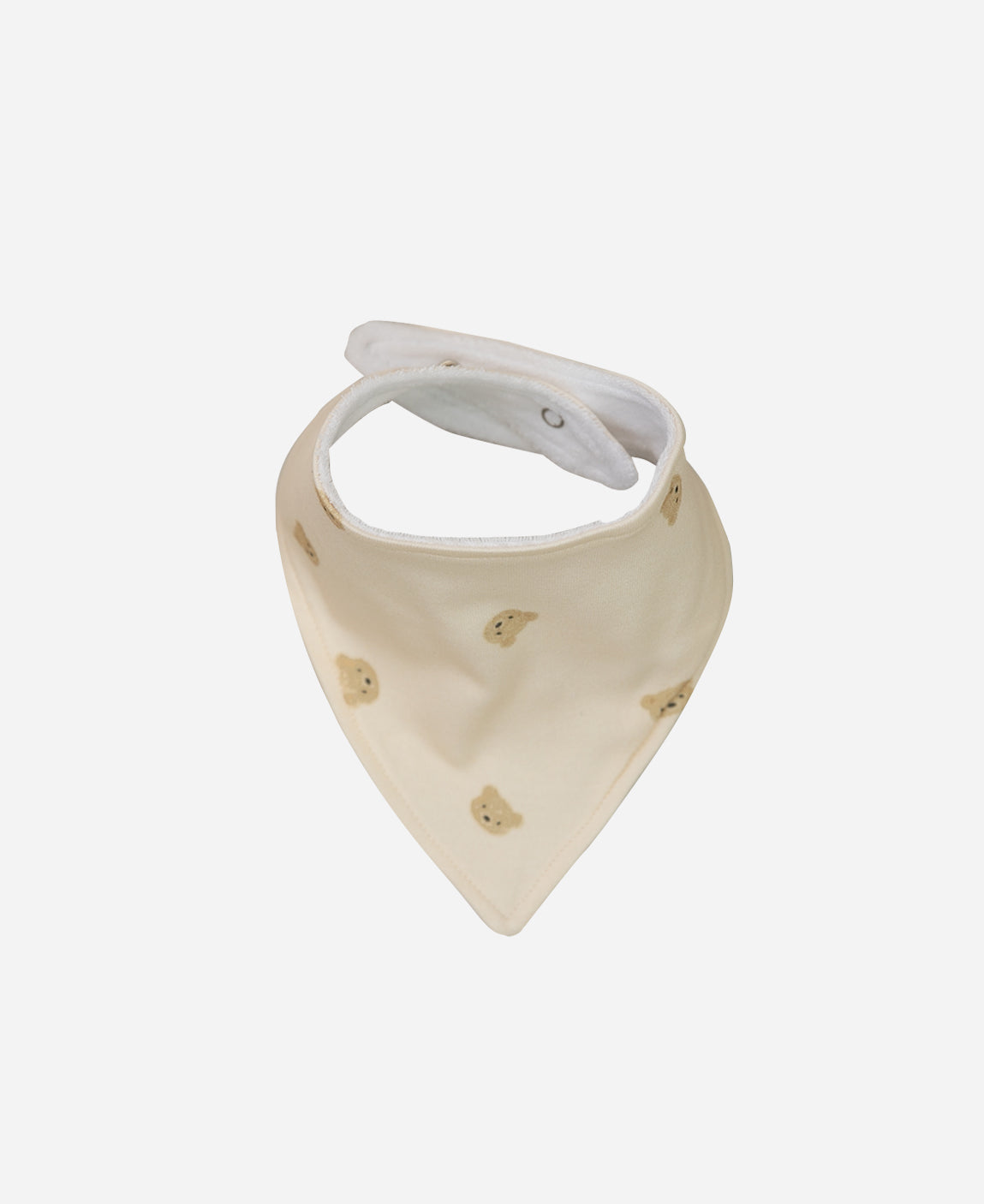 Babador Bandana Unissex — estampa Baby Bear (ursinhos fofos sobre cinnamon) — Coleção Wild — 100% algodão fio egípcio — MiniMalista Baby