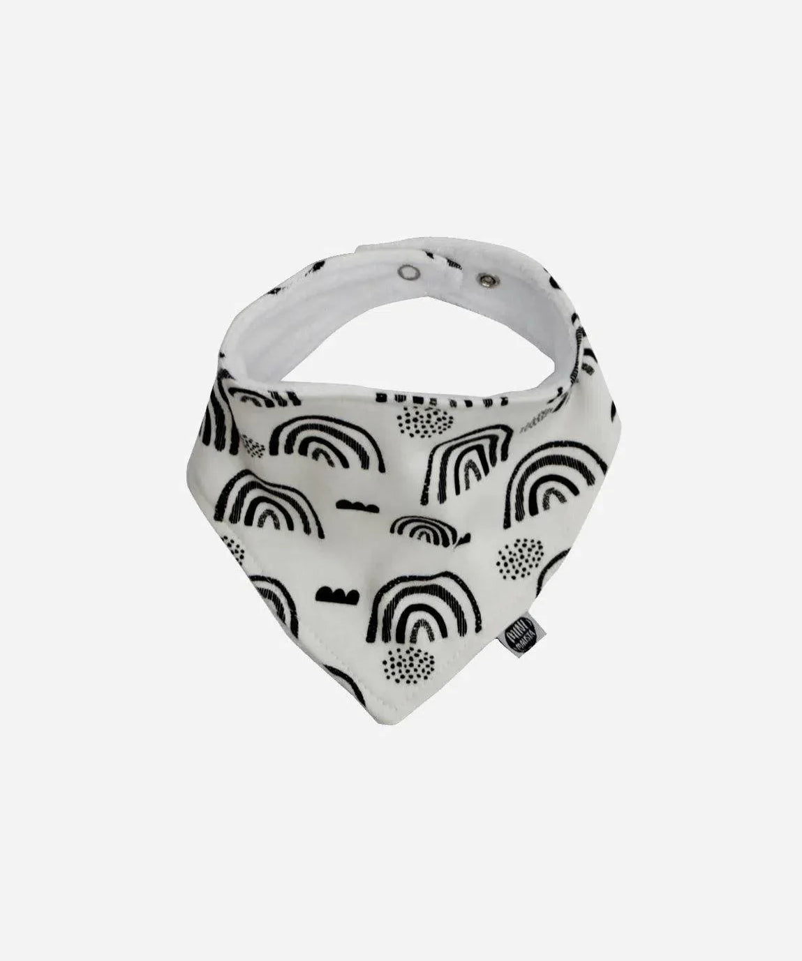 Babador Bandana Unissex Black Rainbow - MiniMalista Baby - Ano Novo, b2b, Baby, Meia Estação, Neutro, outlet, Reveillon, Unissex -bebê-minimalista-estiloso