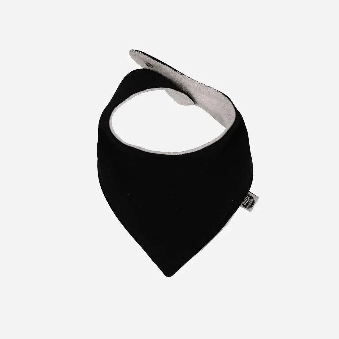 Babador Bandana Unissex MiniMalista | Liso Preto - MiniMalista Baby - 0.3, b2b, Baby, Best, black-friday, com-desconto-mm10, Meia Estação, Menino, Neutro, Unissex -bebê-minimalista-estiloso