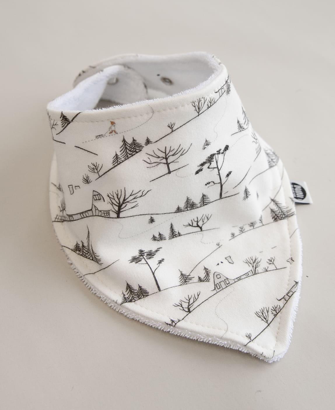 Babador Bandana Unissex | Village - MiniMalista Baby - 0, b2b, Baby, Christmas, com-desconto-mm10, Meia Estação, Menina, Menino, natal, Neutro, Unissex, Xmas -bebê-minimalista-estiloso