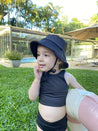 Biquini Dupla Face Infantil Estampado UV50+ MiniMalista Liso Preto - MiniMalista Baby - b2b, Calor, com-desconto-mm10, Menino, Verão -bebê-minimalista-estiloso