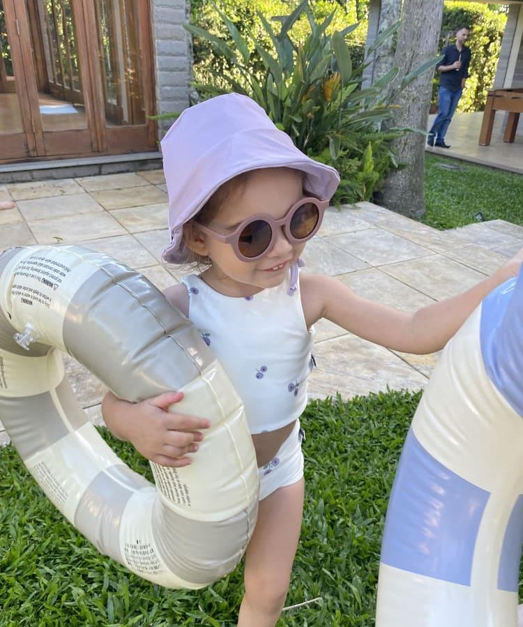Biquini Dupla Face Infantil Estampado UV50+ | Blueberry - MiniMalista Baby - 0, b2b, Calor, com-desconto-mm10, Menina, tab-tam-biquini, Verão -bebê-minimalista-estiloso
