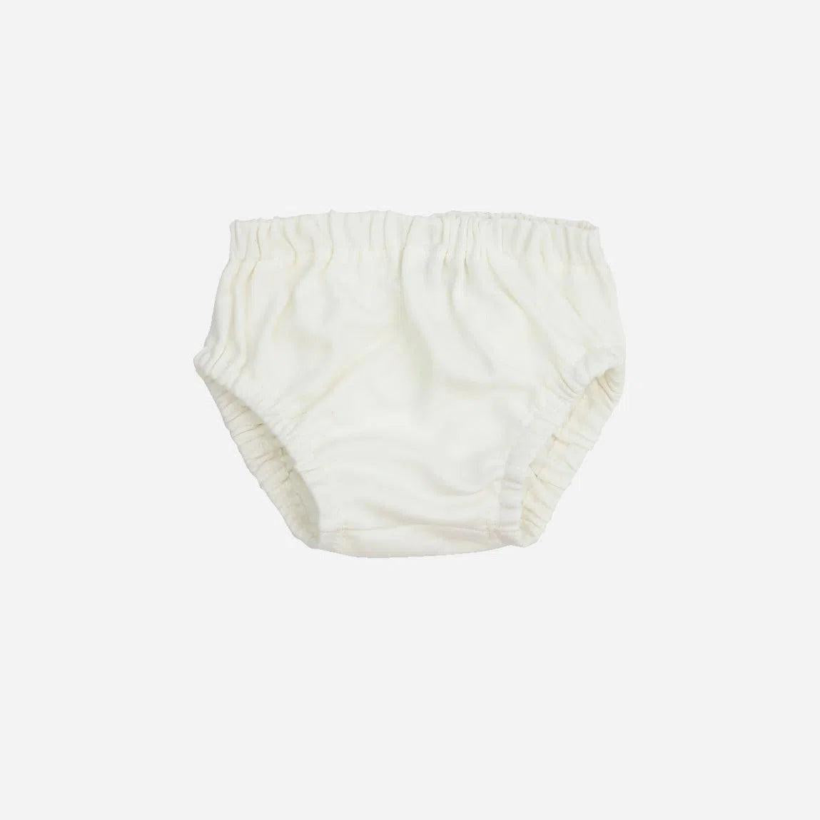 Bloomers de Bebê Unissex MiniMalista Liso Branco Off - MiniMalista Baby - Ano Novo, anonovo, b2b, Baby, Best, Calor, com-desconto-mm10, Menina, Neutro, new, Reveillon, Unissex, Verão -bebê-minimalista-estiloso