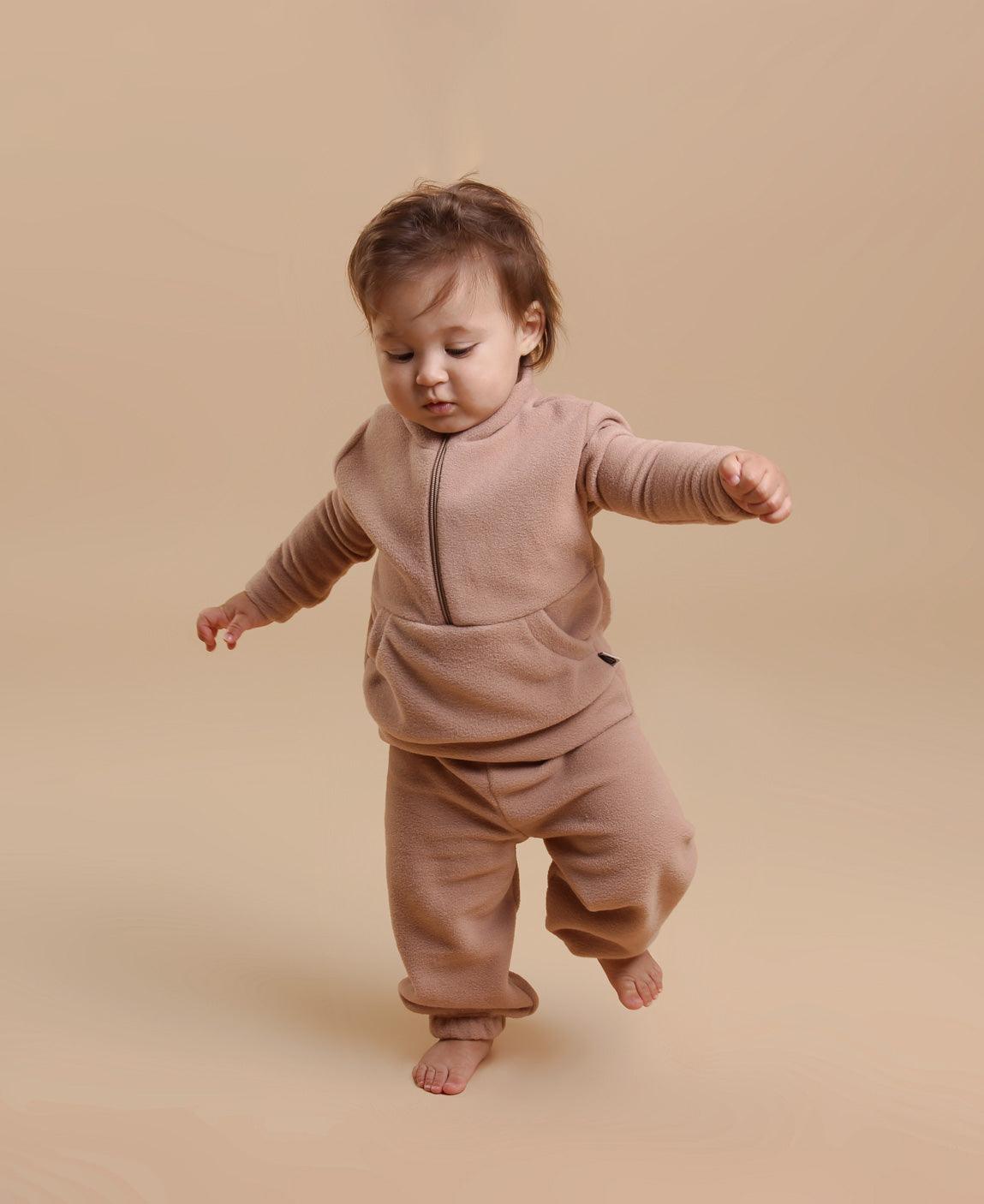 Blusão Inverno Soft MiniMalista | Liso Cinnamon - MiniMalista Baby - 0.5, b2b, Baby, Best, black-friday, com-desconto-mm10, Frio, Kids, Menina, Menino, Neutro, tab-tam-blusao-soft, tab-tam-blusão-soft-bebe, Unissex -bebê-minimalista-estiloso