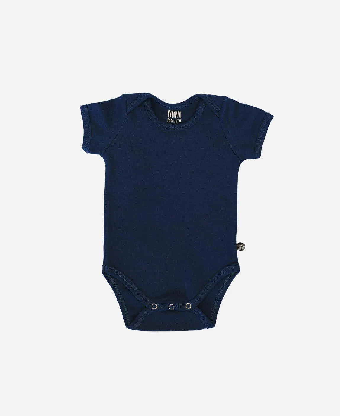 Body de Bebê Manga Curta Unissex MiniMalista Liso Ocean - MiniMalista Baby - b2b, Baby, com-desconto-mm10, Meia Estação, Menino, tab-tam-body-curto -bebê-minimalista-estiloso