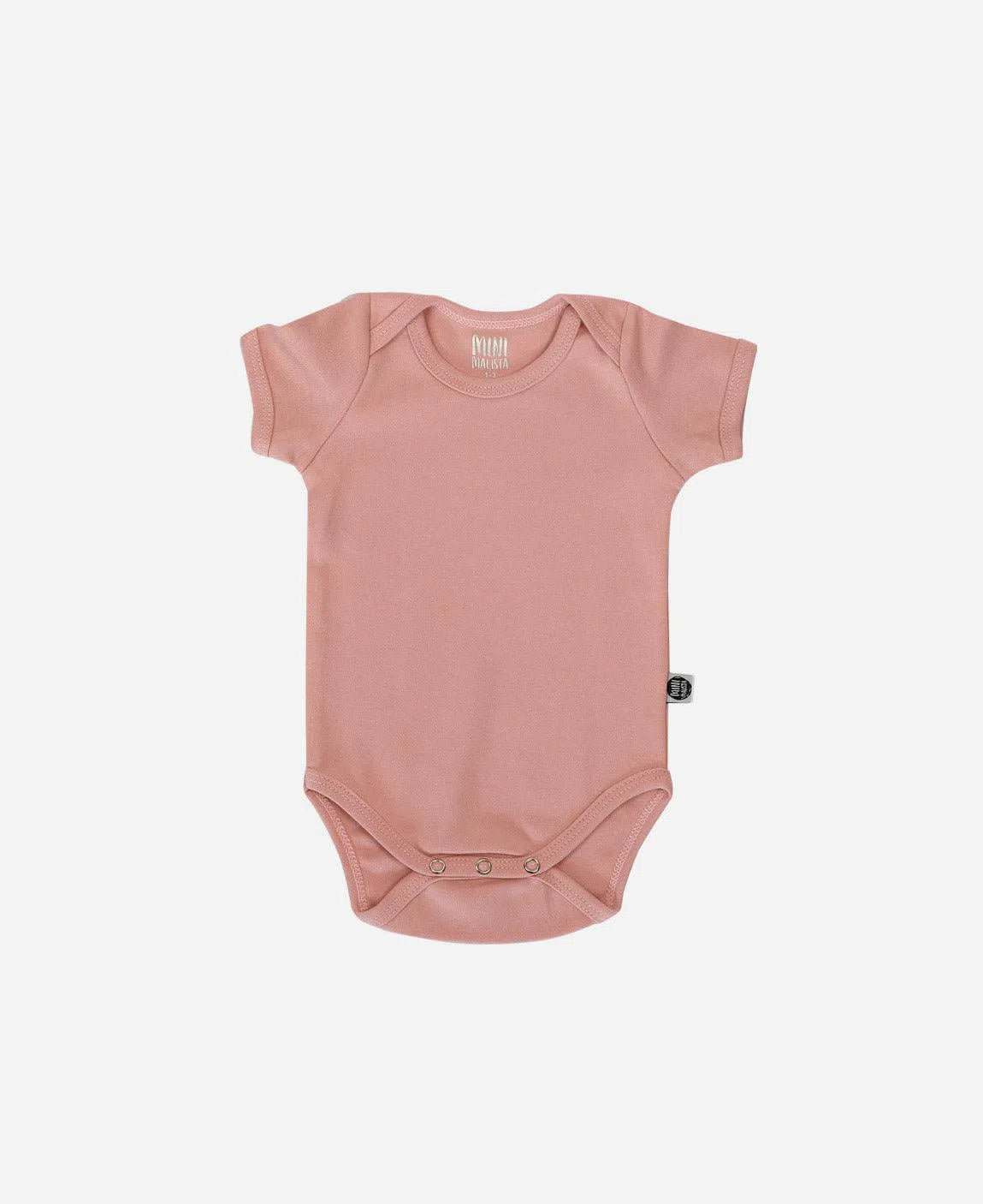 Body de Bebê Manga Curta Unissex MiniMalista Liso Rose Dust - MiniMalista Baby - b2b, Baby, Meia Estação, Menina, outlet, tab-tam-body-curto -bebê-minimalista-estiloso