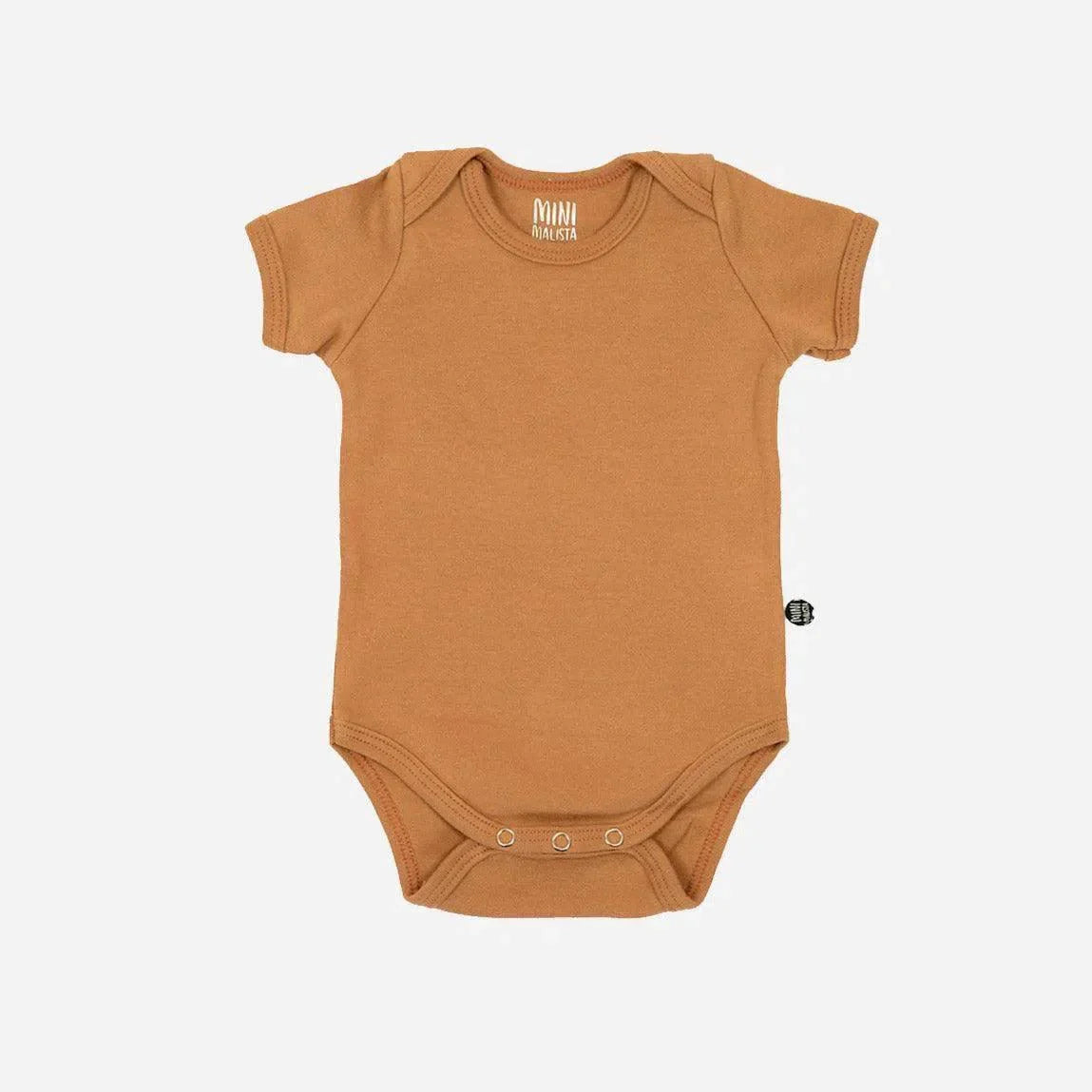 Body de Bebê Manga Curta Unissex MiniMalista | Liso Goldie - MiniMalista Baby - 0.3, b2b, Baby, black-friday, com-desconto-mm10, Meia Estação, Menina, Menino, Neutro, tab-tam-body-curto, Unissex -bebê-minimalista-estiloso
