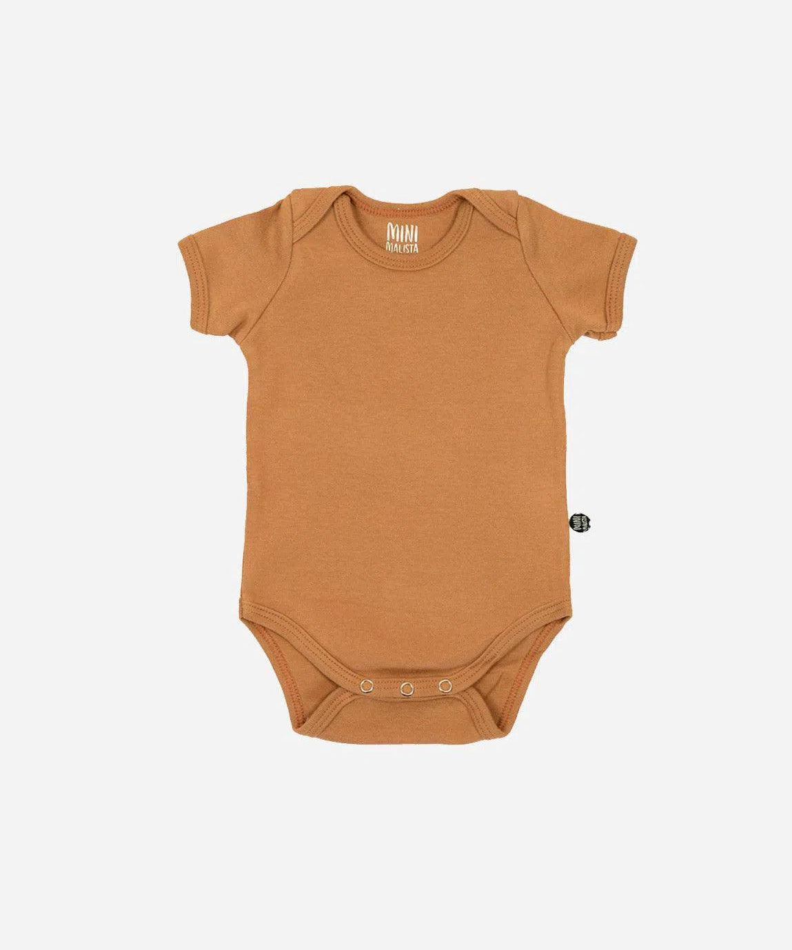 Body de Bebê Manga Curta Unissex MiniMalista | Liso Goldie - MiniMalista Baby - 0.3, b2b, Baby, black-friday, com-desconto-mm10, Meia Estação, Menina, Menino, Neutro, tab-tam-body-curto, Unissex -bebê-minimalista-estiloso