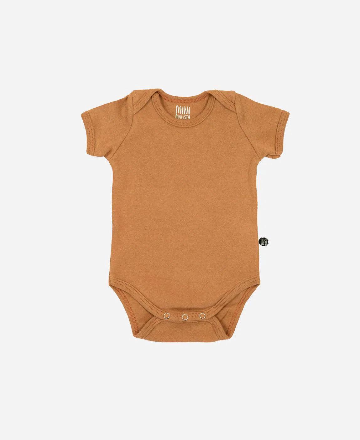 Body de Bebê Manga Curta Unissex MiniMalista | Liso Goldie - MiniMalista Baby - 0.3, b2b, Baby, black-friday, com-desconto-mm10, Meia Estação, Menina, Menino, Neutro, tab-tam-body-curto, Unissex -bebê-minimalista-estiloso