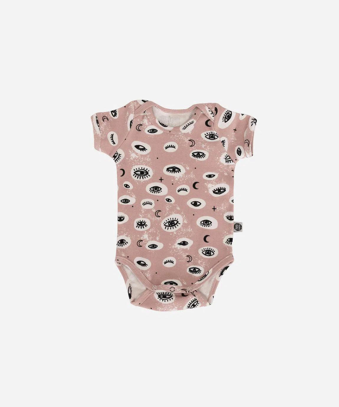 Body de Bebê Manga Curta Unissex | Mystic Eyes - MiniMalista Baby - 0.3, 0.45, b2b, Baby, black-friday, Meia Estação, Menina, outlet, SALE-FINAL, tab-tam-body-curto -bebê-minimalista-estiloso