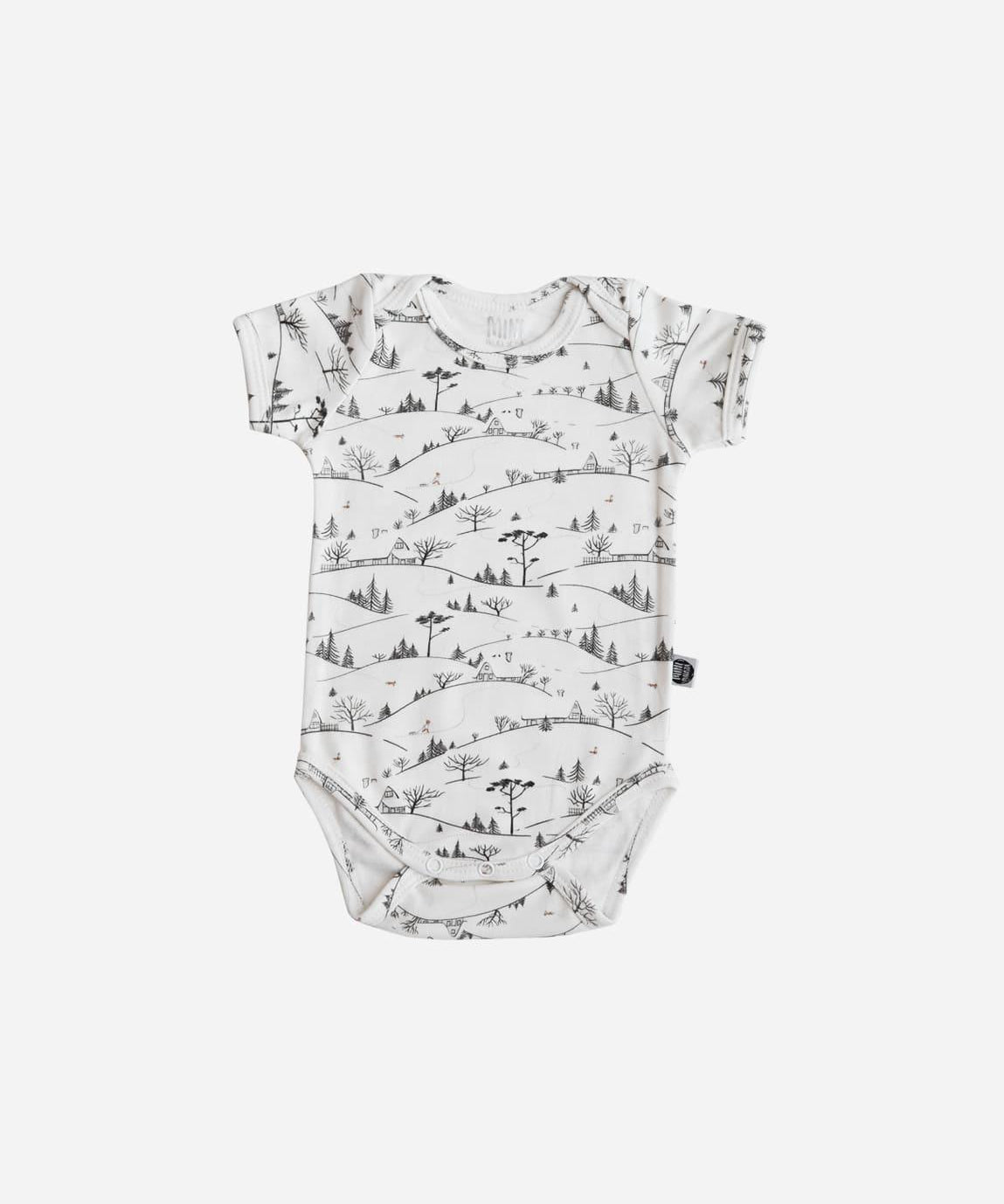 Body de Bebê Manga Curta Unissex | Village - MiniMalista Baby - 0, b2b, Baby, Christmas, com-desconto-mm10, Meia Estação, Menina, Menino, natal, Neutro, tab-tam-body-curto, Unissex, Xmas -bebê-minimalista-estiloso