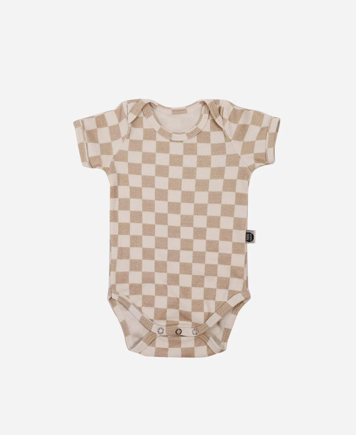 Body de Bebê Manga Curta Unissex Racer Beige - MiniMalista Baby - b2b, Baby, com-desconto-mm10, Meia Estação, Neutro, tab-tam-body-curto, Unissex -bebê-minimalista-estiloso