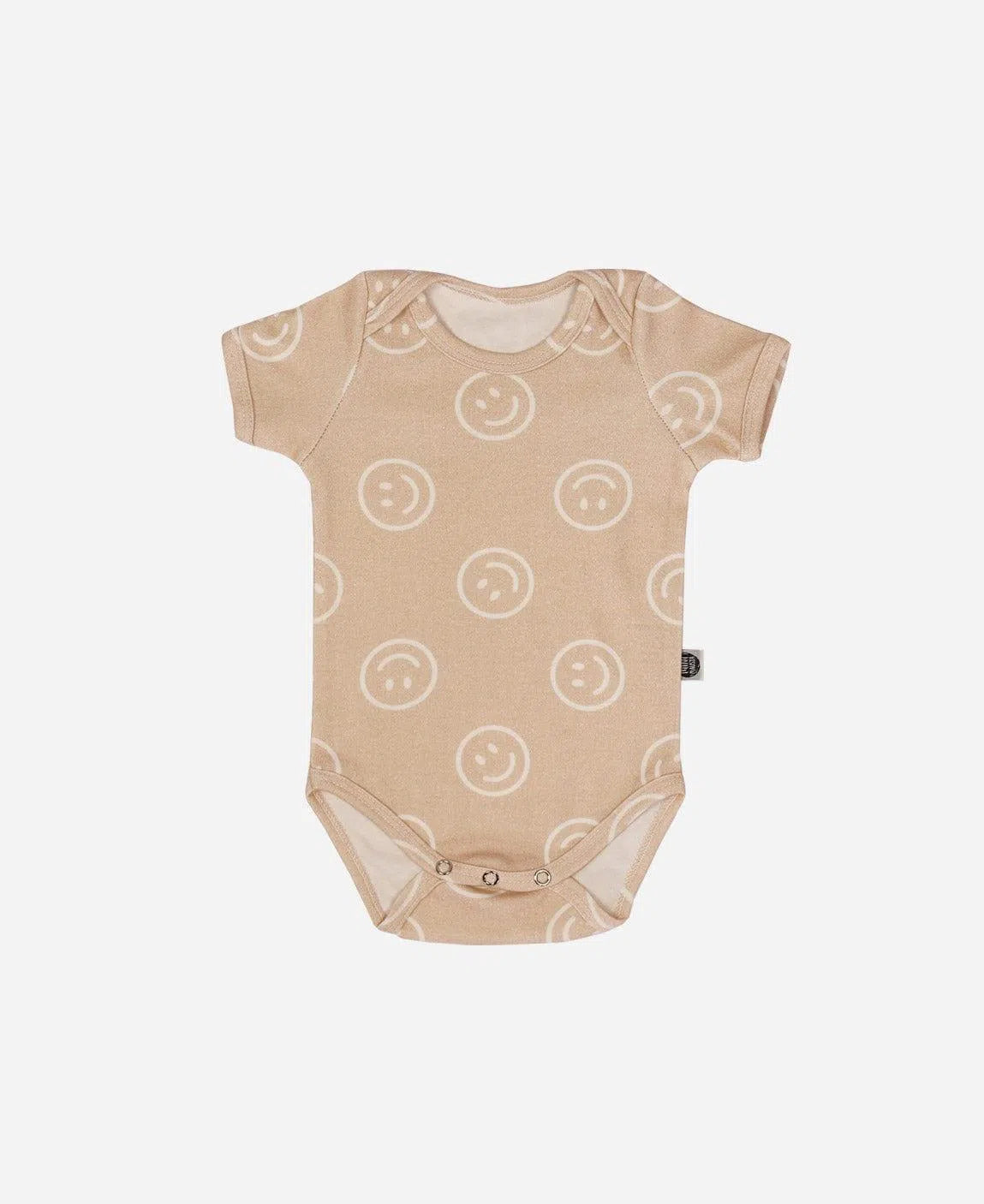 Body de Bebê Manga Curta Unissex Smiley - MiniMalista Baby - b2b, Baby, com-desconto-mm10, Meia Estação, Menino, Neutro, tab-tam-body-curto, Unissex -bebê-minimalista-estiloso