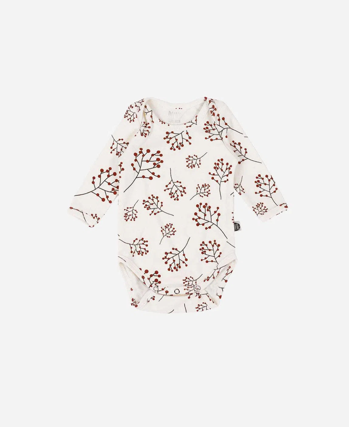 Body de Bebê Manga Longa Unissex Berries - MiniMalista Baby - b2b, Baby, Christmas, com-desconto-mm10, Frio, Menina, natal, tab-tam-body-manga-longa, Xmas -bebê-minimalista-estiloso