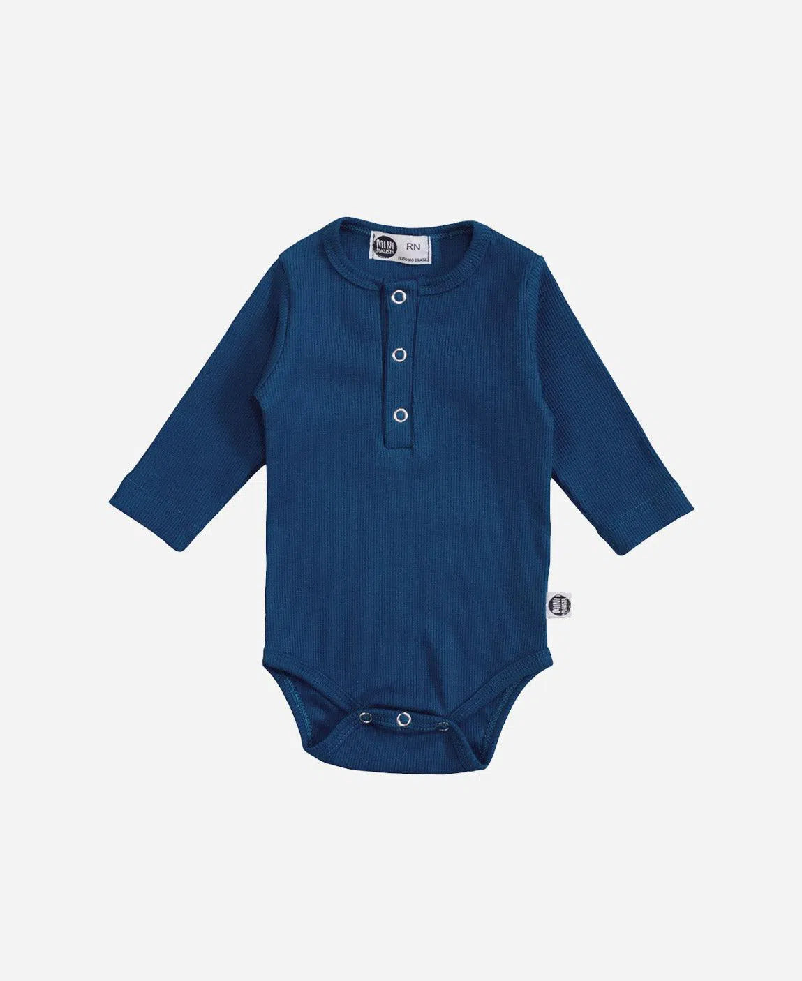 Body de Bebê Manga Longa Unissex Canelado Botões Liso MiniMalista Azul Sky - MiniMalista Baby - 0.3, 0.45, b2b, Baby, black-friday, com-desconto-mm10, Frio, Menino, SALE-FINAL, tab-tam-body-botão-frontal, tab-tam-body-canelado, Winter Sale 30% -bebê-minimalista-estiloso