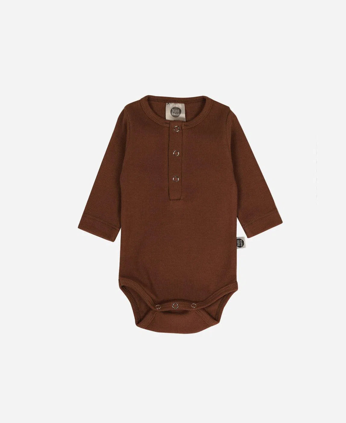 Body de Bebê Manga Longa Unissex Canelado Botões Liso Oak - MiniMalista Baby - b2b, Baby, com-desconto-mm10, Frio, Menino, Winter Sale 30% -bebê-minimalista-estiloso