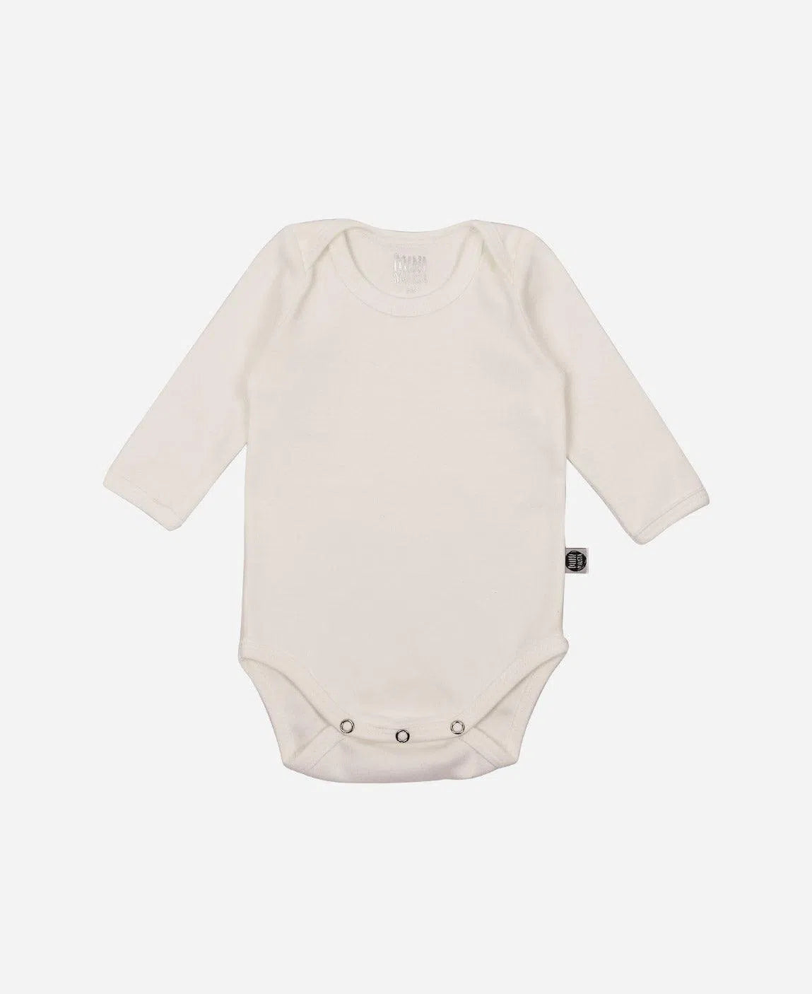 Body de Bebê Manga Longa Unissex MiniMalista Liso Branco Off - MiniMalista Baby - Ano Novo, anonovo, b2b, Baby, com-desconto-mm10, Frio, Neutro, new, Reveillon, tab-tam-body-manga-longa, Unissex -bebê-minimalista-estiloso