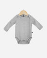 Body de Bebê Manga Longa Unissex MiniMalista Liso Cinza Mescla - MiniMalista Baby - b2b, Baby, com-desconto-mm10, Frio, Menino, tab-tam-body-manga-longa, Winter Sale 30% -bebê-minimalista-estiloso