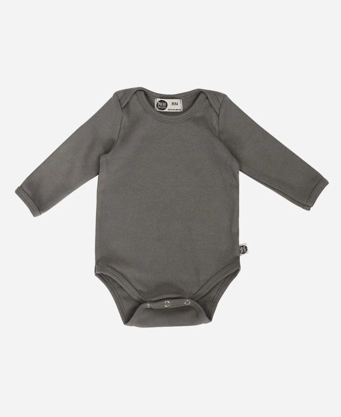 Body de Bebê Manga Longa Unissex MiniMalista Liso Grafitti - MiniMalista Baby - b2b, Baby, com-desconto-mm10, Frio, Menino, tab-tam-body-manga-longa, Winter Sale 40% -bebê-minimalista-estiloso