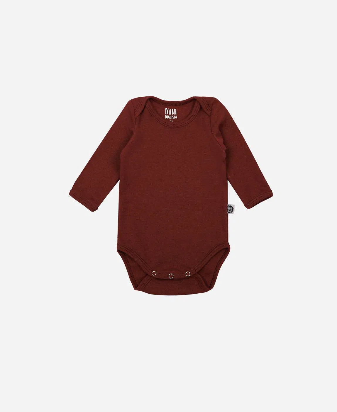 Body de Bebê Manga Longa Unissex MiniMalista Liso Merlot - MiniMalista Baby - b2b, Baby, Christmas, com-desconto-mm10, Frio, Menina, natal, tab-tam-body-manga-longa, Xmas -bebê-minimalista-estiloso