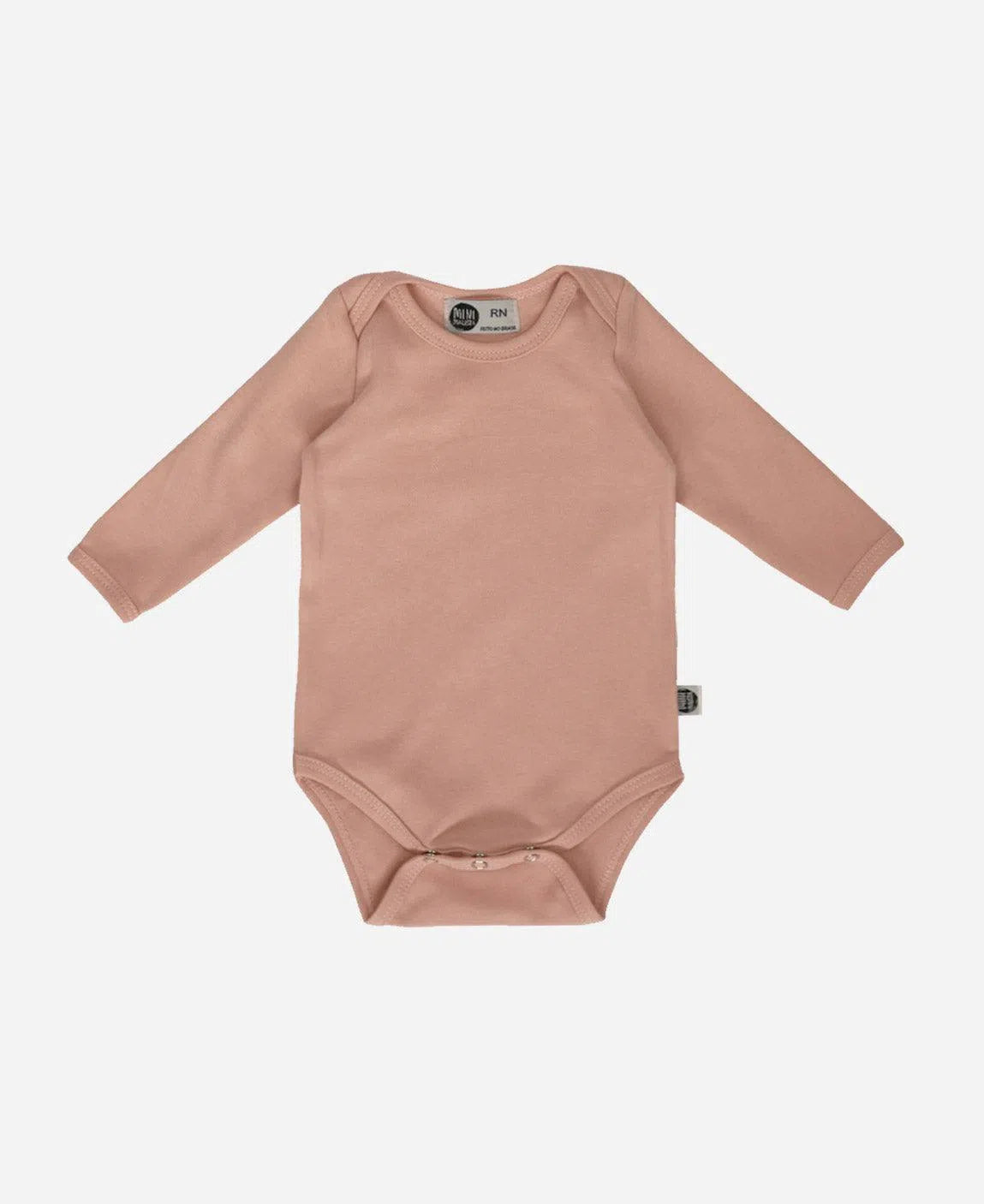 Body de Bebê Manga Longa Unissex MiniMalista Liso Mystic Rose - MiniMalista Baby - b2b, Baby, com-desconto-mm10, Frio, Menina, tab-tam-body-manga-longa, Winter Sale 40% -bebê-minimalista-estiloso