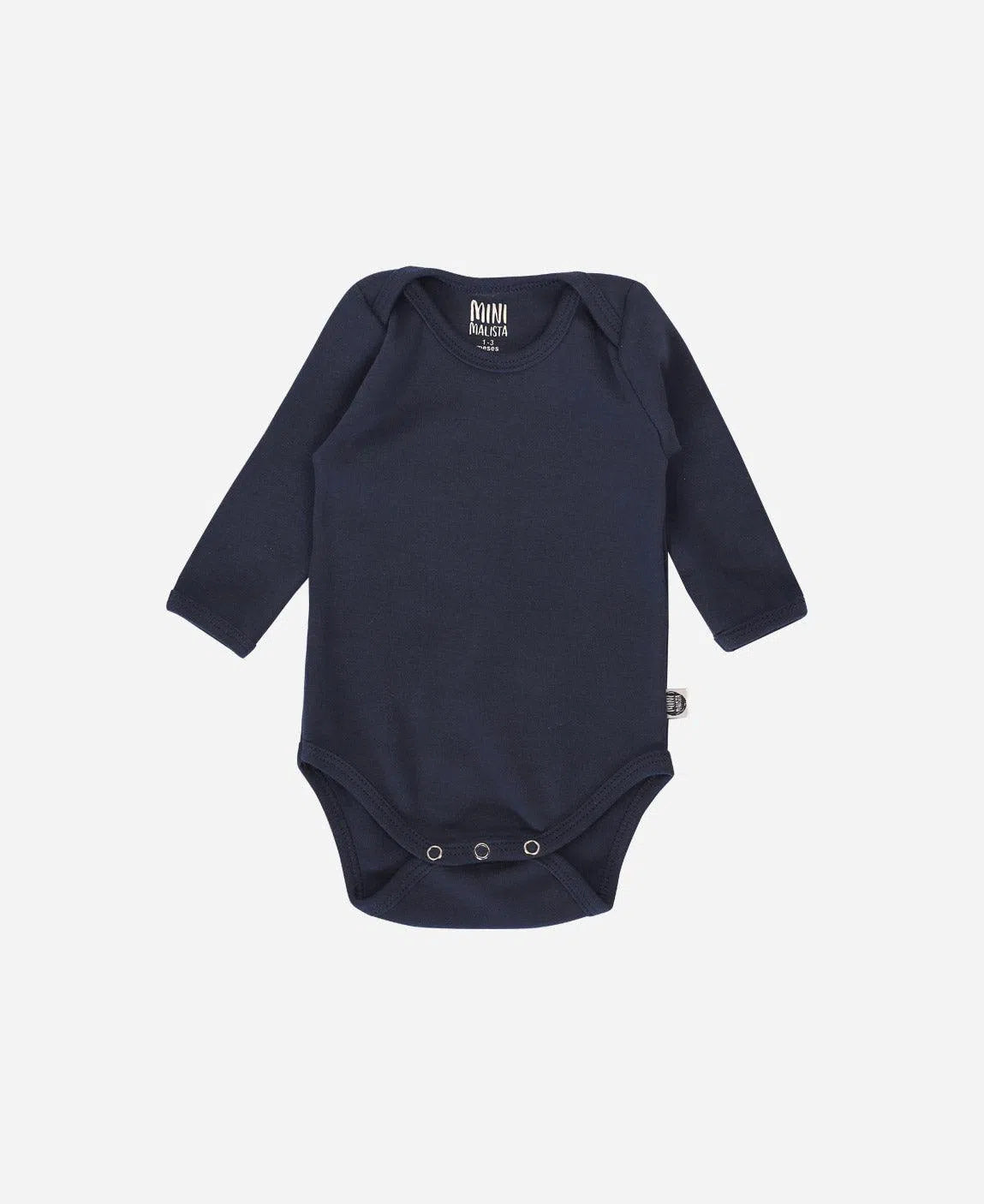 Body de Bebê Manga Longa Unissex MiniMalista Liso Ocean - MiniMalista Baby - b2b, Baby, com-desconto-mm10, Frio, Menino, tab-tam-body-manga-longa -bebê-minimalista-estiloso