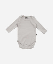 Body de Bebê Manga Longa Unissex MiniMalista | Liso Cinza Orvalho - MiniMalista Baby - 0.3, 0.5, b2b, Baby, black-friday, Frio, Menino, Neutro, outlet, tab-tam-body-manga-longa, Unissex -bebê-minimalista-estiloso