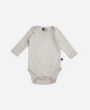 Body de Bebê Manga Longa Unissex MiniMalista | Liso Mescla Claro - MiniMalista Baby - 0.3, b2b, Baby, black-friday, com-desconto-mm10, Frio, Menina, Neutro, tab-tam-body-manga-longa, Unissex -bebê-minimalista-estiloso