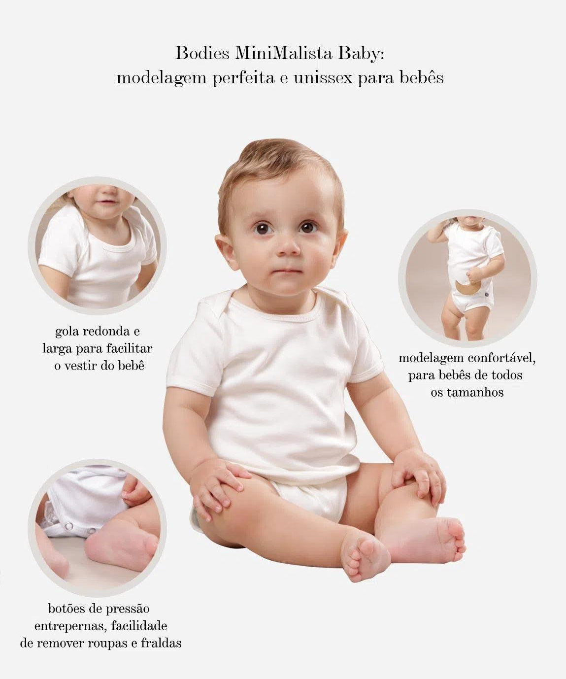 Body de Bebê Manga Longa Unissex MiniMalista | Liso Oak - MiniMalista Baby - 0.3, b2b, Baby, black-friday, com-desconto-mm10, Frio, Menino, tab-tam-body-manga-longa -bebê-minimalista-estiloso