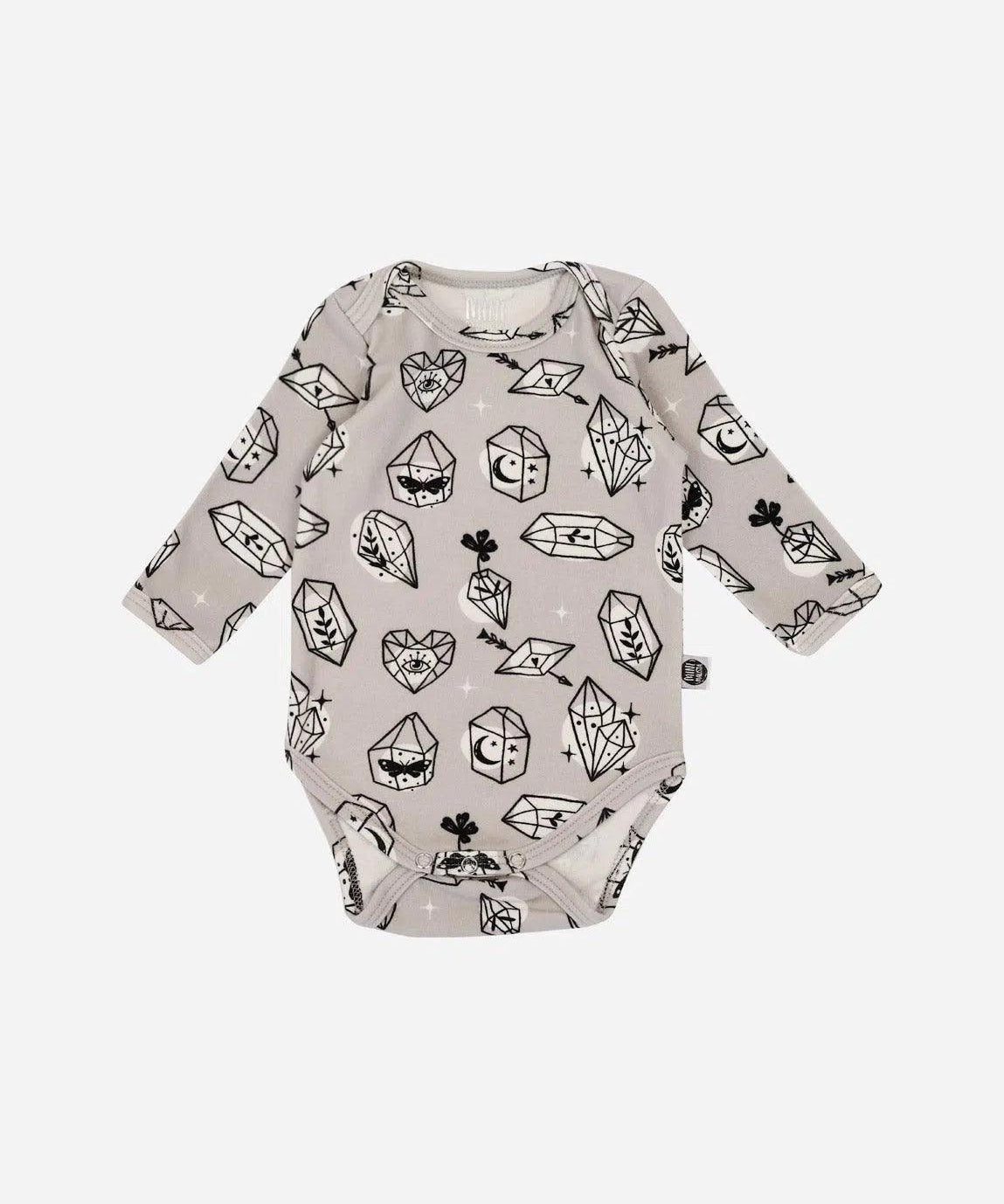 Body de Bebê Manga Longa Unissex | Crystal - MiniMalista Baby - 0.45, b2b, Baby, black-friday, Frio, Menina, Neutro, outlet, SALE-FINAL, tab-tam-body-manga-longa, Unissex, Winter Sale 40% -bebê-minimalista-estiloso