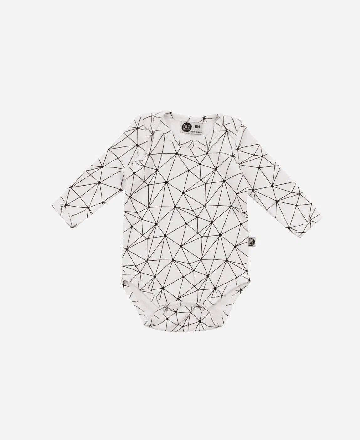 Body de Bebê Manga Longa Unissex Satellite Branco - MiniMalista Baby - b2b, Baby, com-desconto-mm10, Frio, Menino, Neutro, tab-tam-body-manga-longa, Unissex, Winter Sale 40% -bebê-minimalista-estiloso