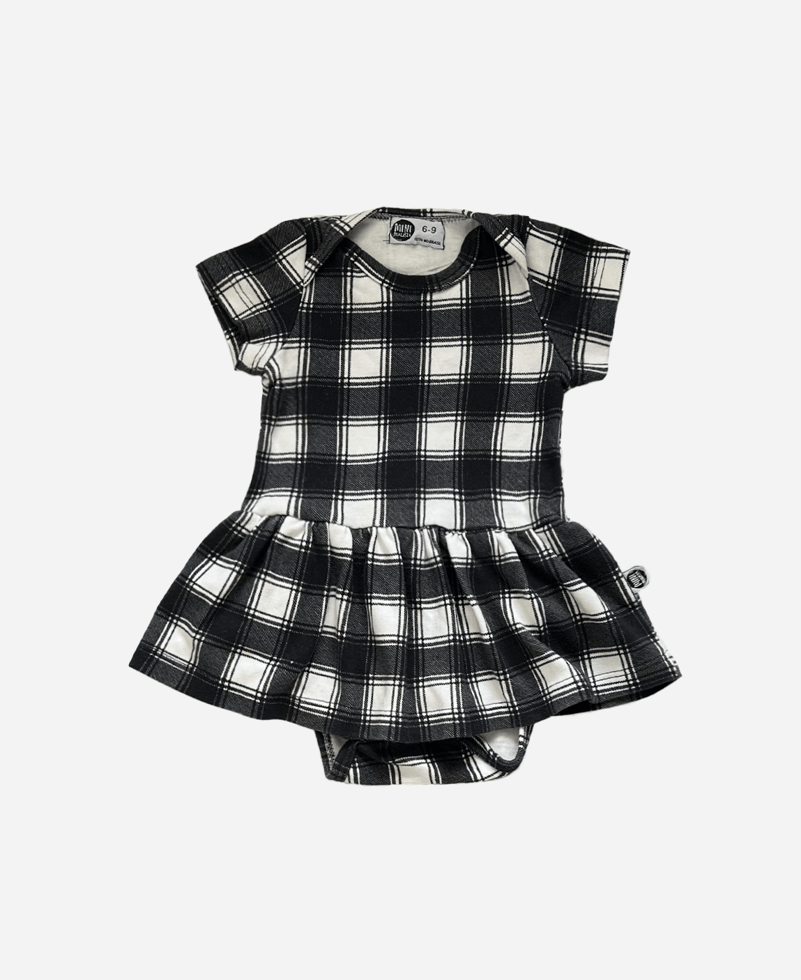 Body-Vestido de Bebê Manga Curta Xadrez Tartan - MiniMalista Baby - 0.3, 0.5, b2b, Baby, black-friday, Christmas, Meia Estação, Menina, natal, outlet, tab-tam-body-vestido, Xmas -bebê-minimalista-estiloso