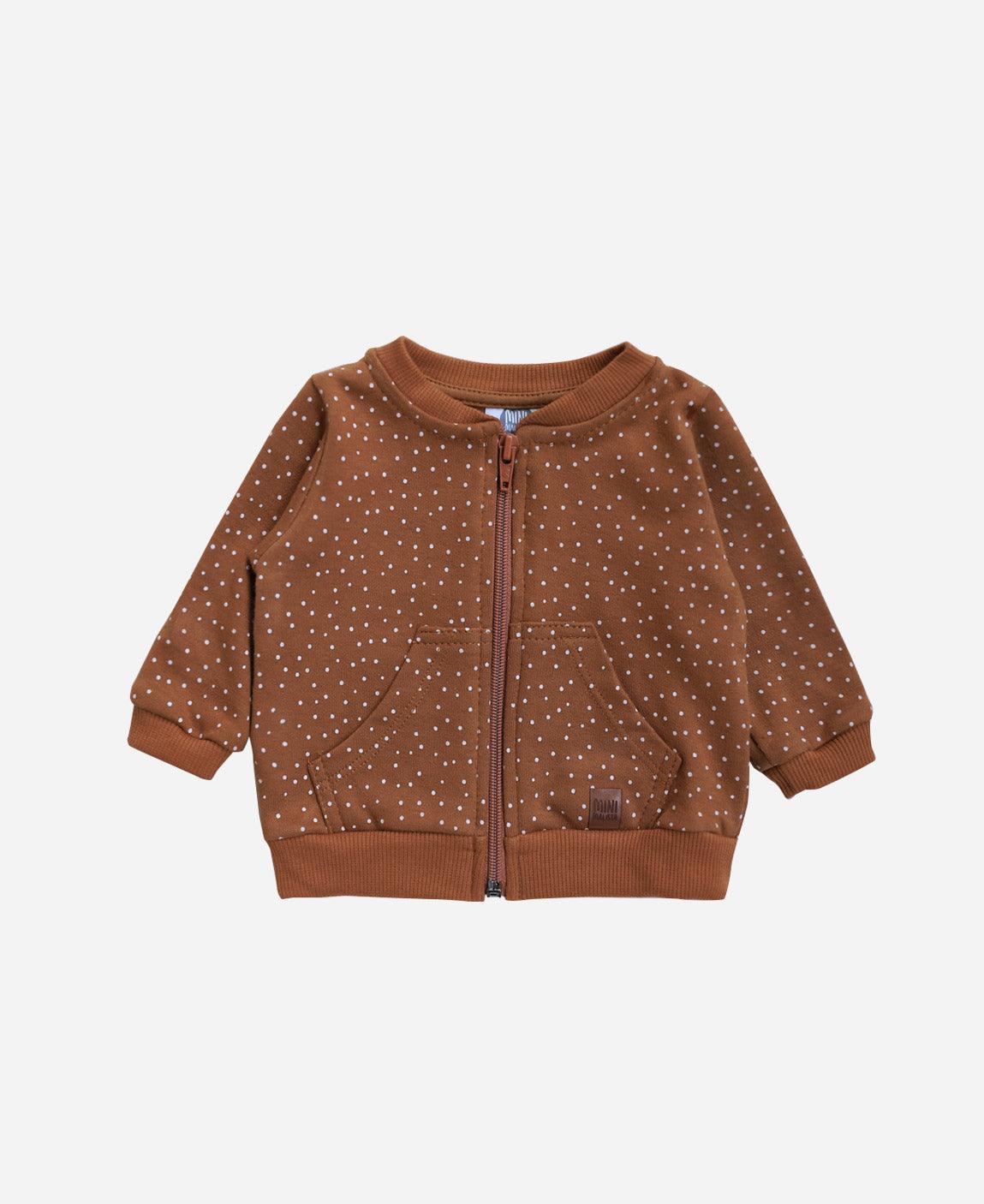 Bomber Unissex Malha | Bolinhas Outono - MiniMalista Baby - 0.3, b2b, Baby, black-friday, com-desconto-mm10, Frio, Kids, Menina, tab-tam-bomber, Winter Sale 30% -bebê-minimalista-estiloso