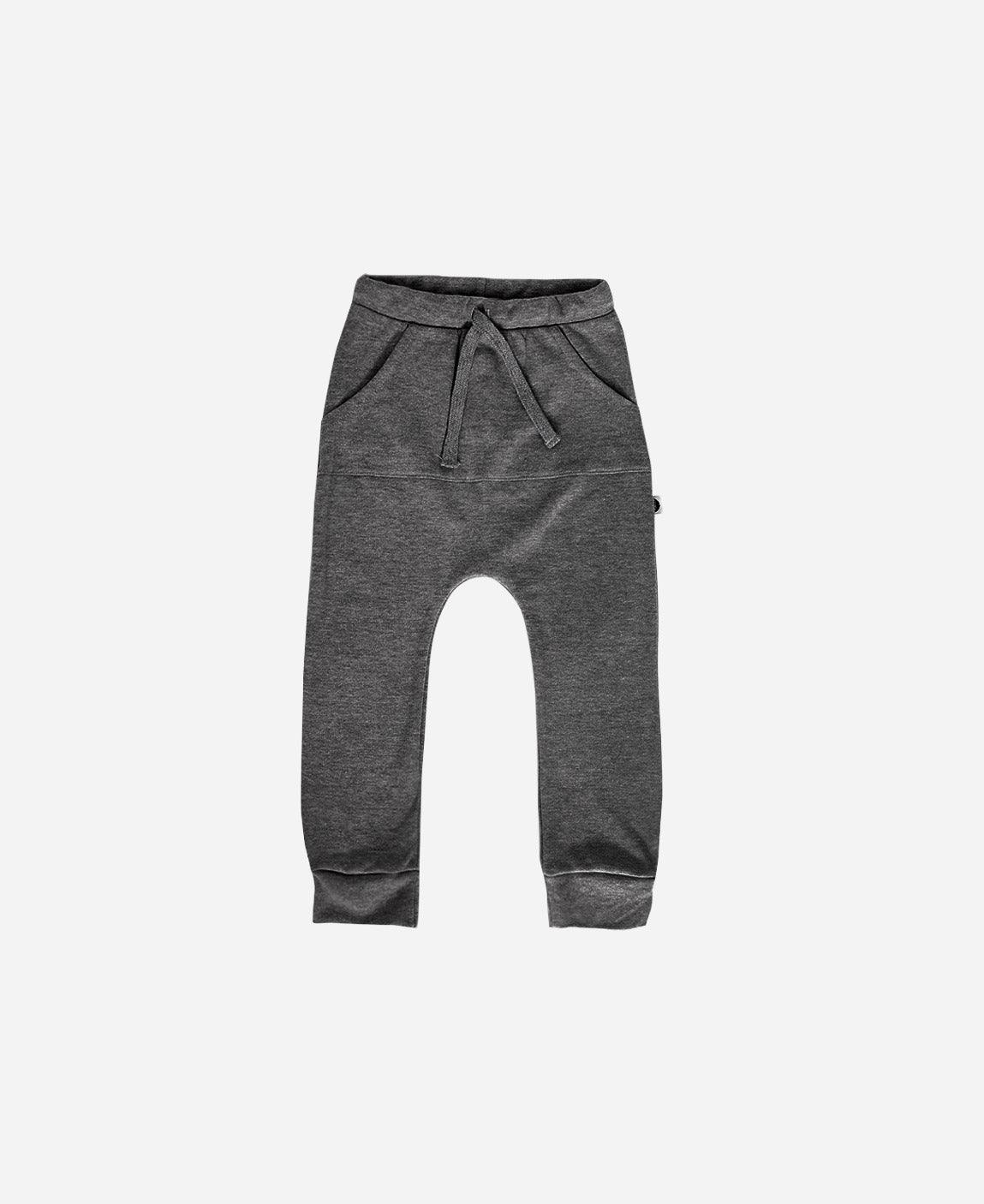 Calça Bolsão Unissex MiniMalista Liso | Mescla Escuro - MiniMalista Baby - 0.3, b2b, Baby, black-friday, com-desconto-mm10, Kids, Meia Estação, Menino, tab-tam-calça-bolsão-kids -bebê-minimalista-estiloso
