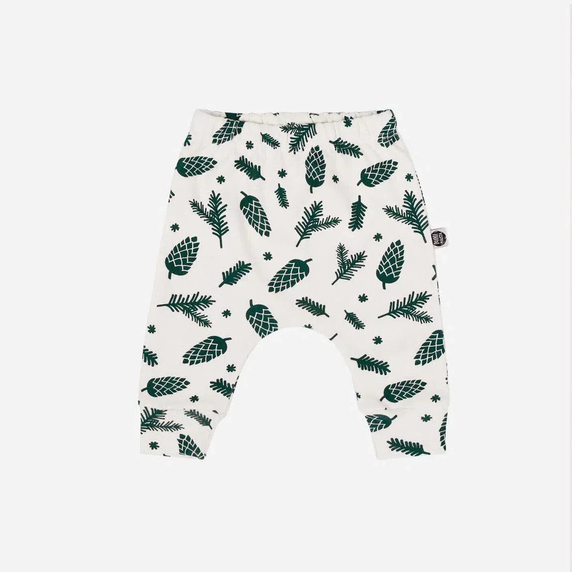 Calça de Bebê Harém Unissex | Pine Cones - MiniMalista Baby - 0, b2b, Baby, Christmas, com-desconto-mm10, Meia Estação, Menino, natal, SALE-FINAL, tab-tam-calça-harem-bebe, Xmas -bebê-minimalista-estiloso