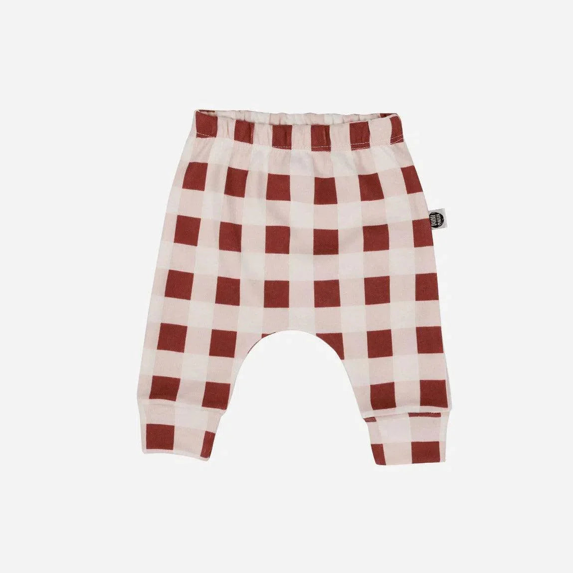 Calça de Bebê Harém Unissex Vichy Wine - MiniMalista Baby - 0, b2b, Baby, Christmas, com-desconto-mm10, Meia Estação, Menina, minime, natal, SALE-FINAL, tab-tam-calça-harem-bebe, Xmas -bebê-minimalista-estiloso