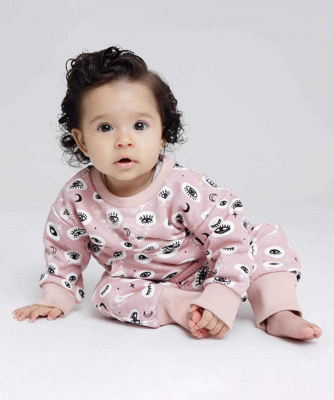 Calça Moletinho Unissex | Mystic Eyes - MiniMalista Baby - 0.45, b2b, Baby, black-friday, Frio, Kids, Menina, outlet, SALE-FINAL, tab-tam-calca-moletom, tab-tam-calça-molet-bebe -bebê-minimalista-estiloso