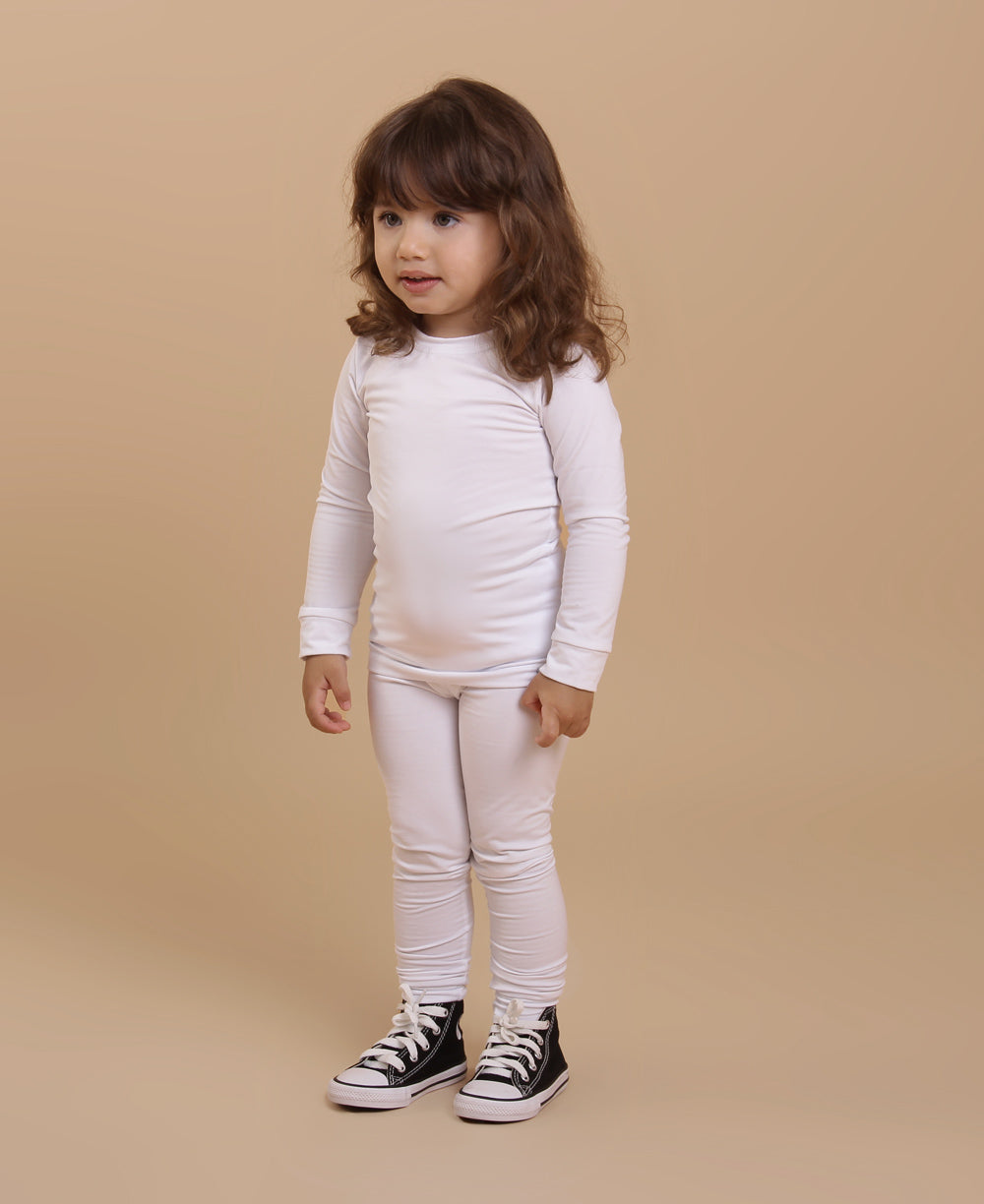 Calça Térmica Unissex MiniMalista Liso Branco Algodão - MiniMalista Baby - 0.25, 0.3, anonovo, b2b, Baby, black-friday, com-desconto-mm10, Frio, Kids, Menina, Menino, Neutro, tab-tam-calça-termica-bebe, tab-tam-calça-térmica, tab-tam-termica, tam-tam-calça-bolsao-bebe, Unissex -bebê-minimalista-estiloso