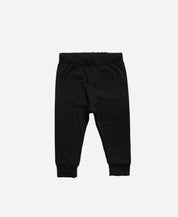Calça Térmica Infantil Liso Preto MiniMalista — modelagem slim segunda-pele com cós elástico sem cadarço e bainha caprichada no tornozelo, segunda pele térmica para usar sozinha ou por baixo de outras calças. Para menino, menina e unissex.