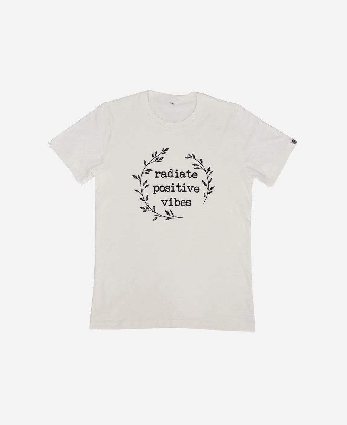 Camiseta Adulto Radiate Positive Vibes - MiniMalista Baby - b2b, com-desconto-mm10, Meia Estação, Menino, Neutro, Unissex -bebê-minimalista-estiloso