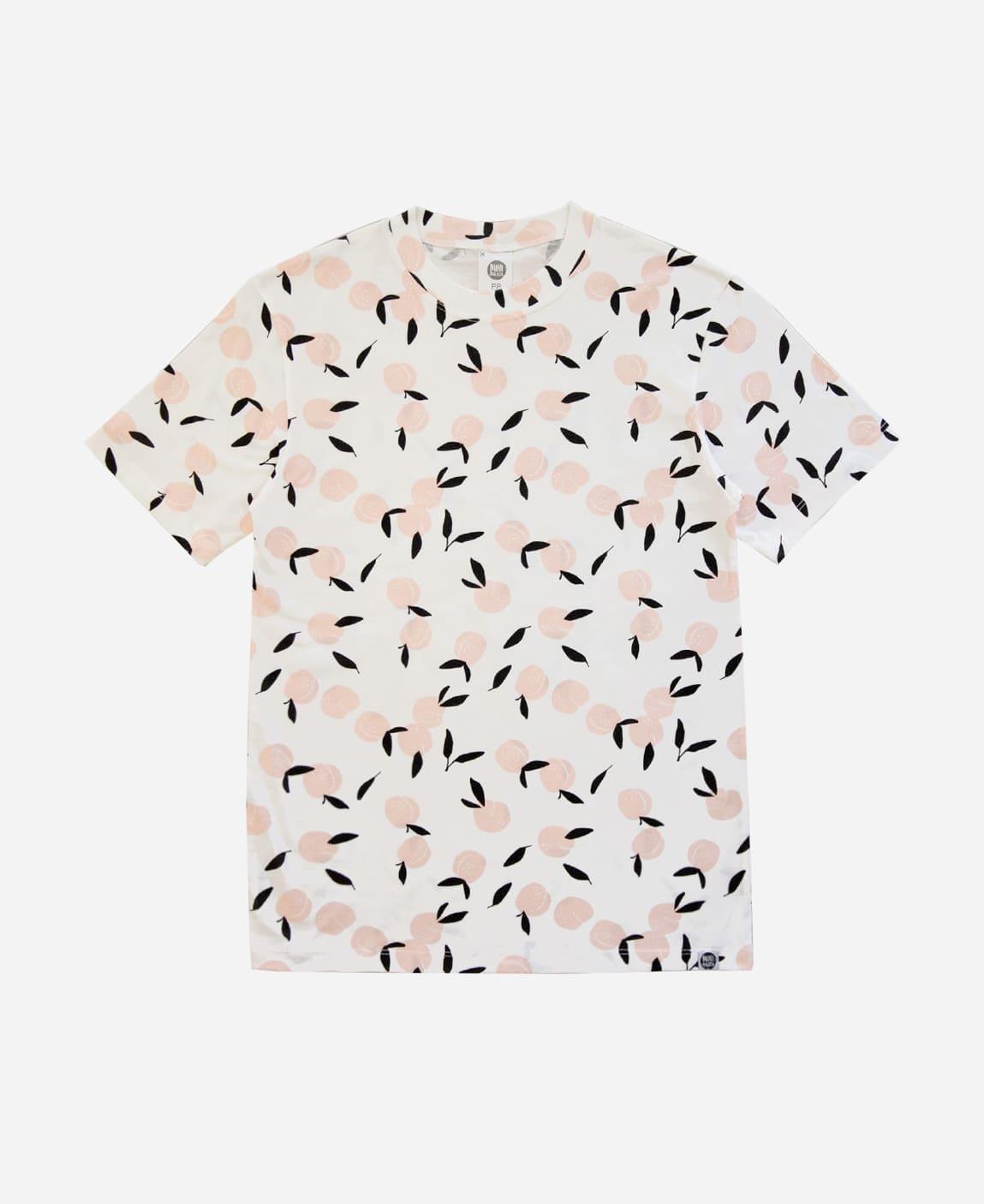 Camiseta Adulto Unissex Apricots - MiniMalista Baby - b2b, com-desconto-mm10, Meia Estação, Menina, minime, tab-tam-cam-adulto-2 -bebê-minimalista-estiloso