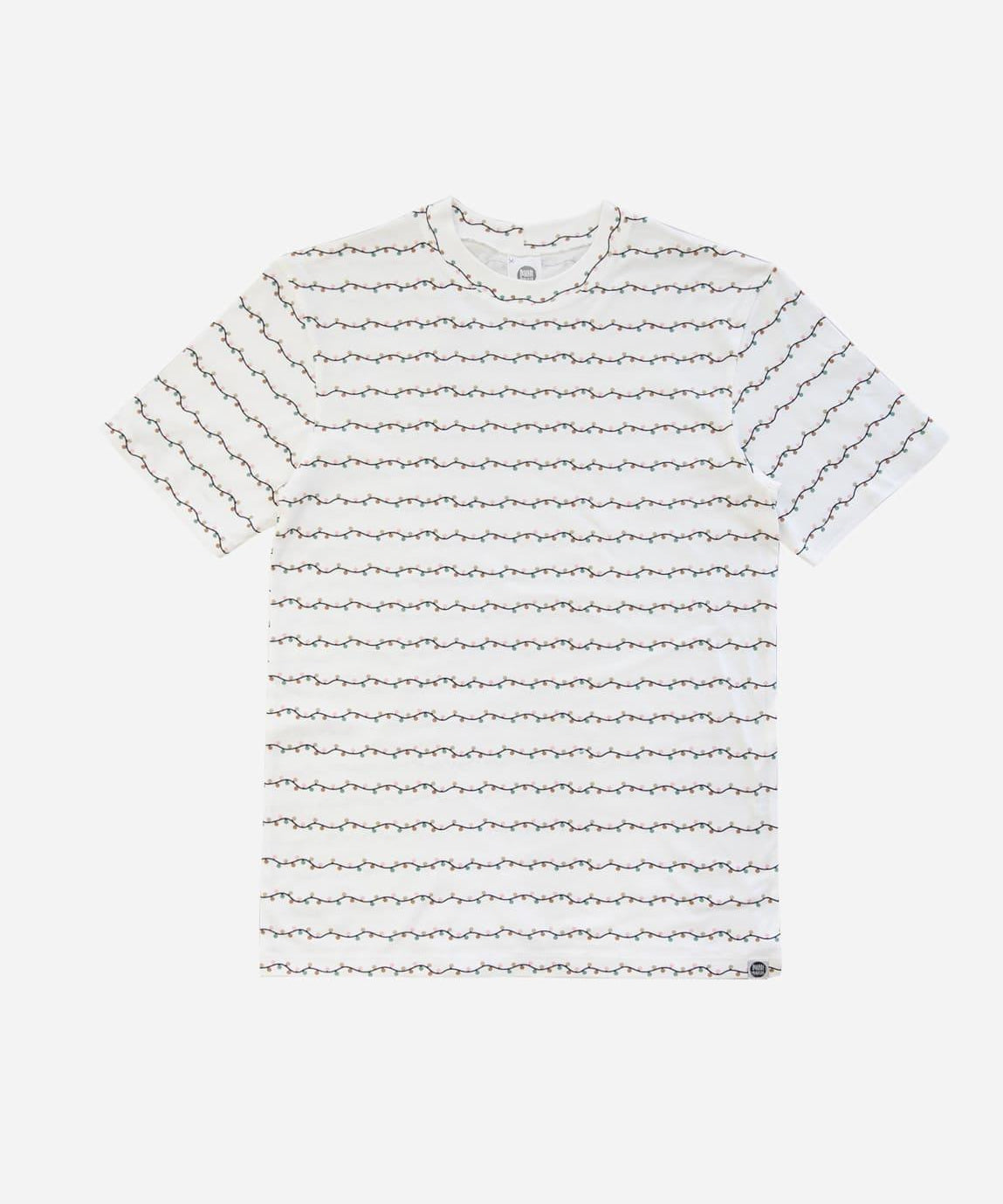 Camiseta Adulto Unissex Lights - MiniMalista Baby - Ano Novo, b2b, Christmas, com-desconto-mm10, Meia Estação, minime, natal, Neutro, Reveillon, tab-tam-cam-adulto-2, Unissex, Xmas -bebê-minimalista-estiloso