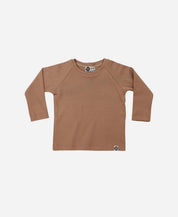 Camiseta Infantil de Inverno Manga Longa Unissex Raglan MiniMalista Liso Mocha - MiniMalista Baby - b2b, com-desconto-mm10, Frio, Kids, Menino, Neutro, Unissex, Winter Sale 40% -bebê-minimalista-estiloso