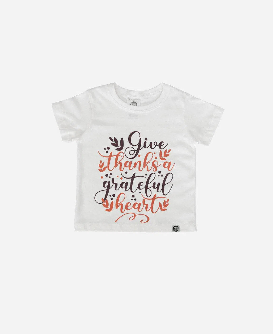 Camiseta Infantil Manga Curta Unissex Grateful Heart - MiniMalista Baby - 0.3, 0.35, b2b, black-friday, com-desconto-mm10, Kids, Meia Estação, Menina, Menino, Neutro, tab-tam-camiseta-manga-curta, Unissex -bebê-minimalista-estiloso