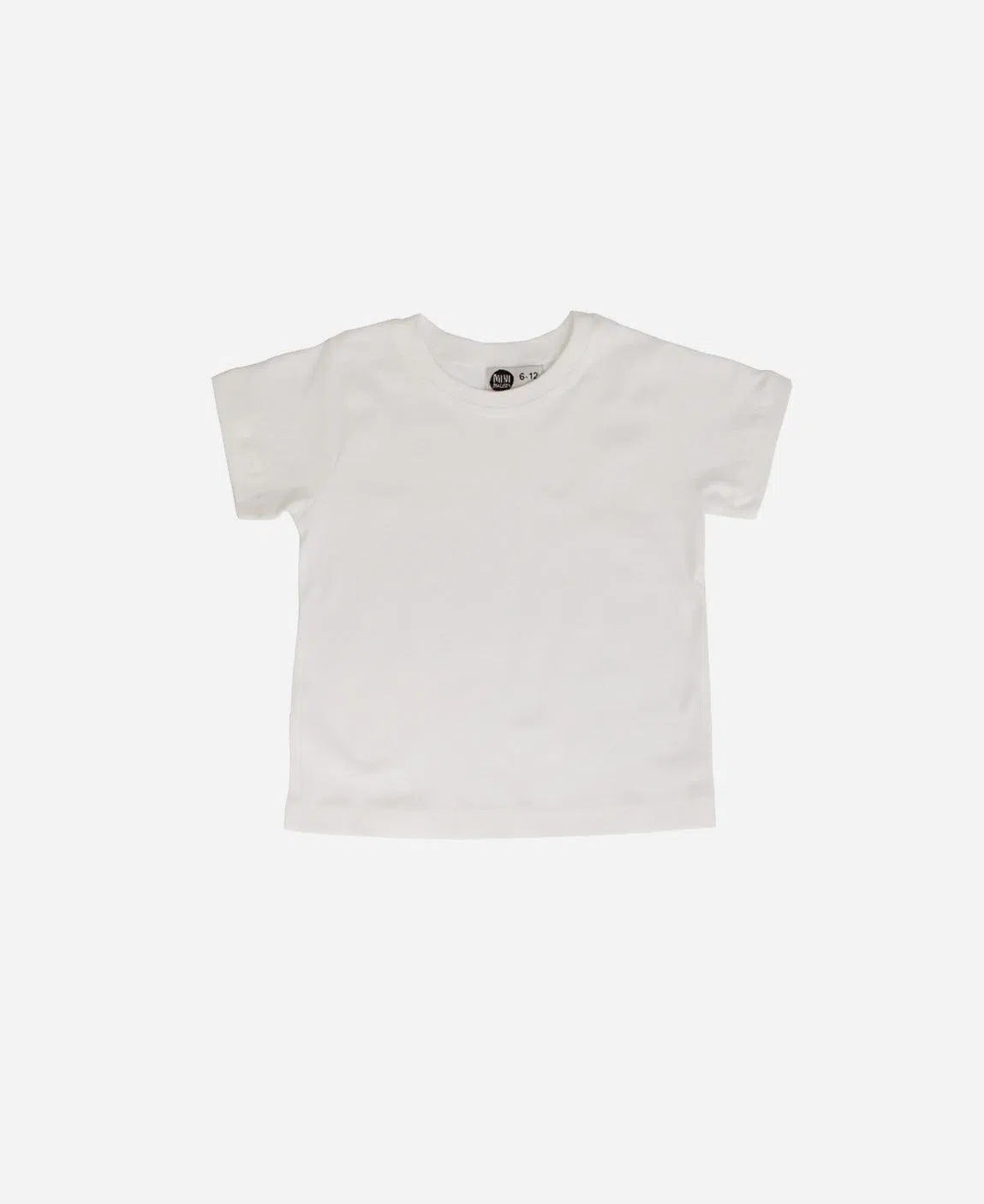 Camiseta Infantil Manga Curta Unissex MiniMalista Liso Branco Off - MiniMalista Baby - Ano Novo, anonovo, b2b, Best, com-desconto-mm10, Kids, Meia Estação, Neutro, new, Reveillon, Unissex -bebê-minimalista-estiloso